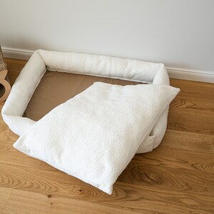 Stylish minimalistic warm pet bed for dogs and cats Comfy Soft Cats Bed Warm Kitten Nest Cave BUBLIKOVA image 5
