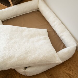 Stylish minimalistic warm pet bed for dogs and cats Comfy Soft Cats Bed Warm Kitten Nest Cave BUBLIKOVA image 7