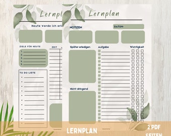 Planificador diario imprimible para niños | Planificador escolar, plan de estudio, planificador semanal, lista de tareas, planificador para la educación en casa | Plantilla PDF para niños