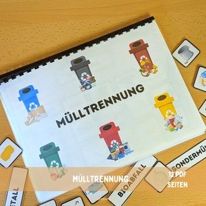 Waste Separation Busy Book | Printable Children&#39;s Activity | Waste Sorting Game | Educational Recycling Game | Digital Download