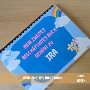 Busy Book German Personalised, Homeschool, Playbook for Children, Kids Learning Binder, Activity Quiet Book