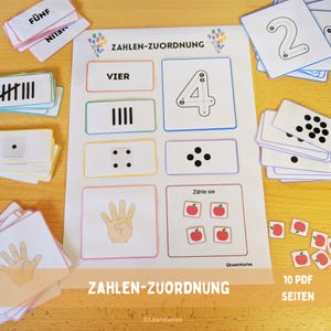 Zahlen-Zuordnung,Digital,Printable