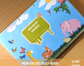 German Busy Book for Toddlers to Print | Kindergarten & Preschool Activities | Learning Colors, Numbers and Shapes