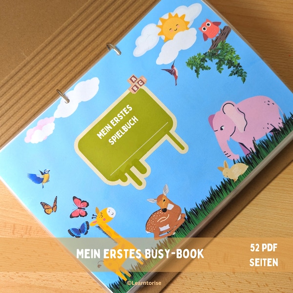 Busy Book Deutsch,Spielbuch für Kinder,Personalised Book,Educational Printable