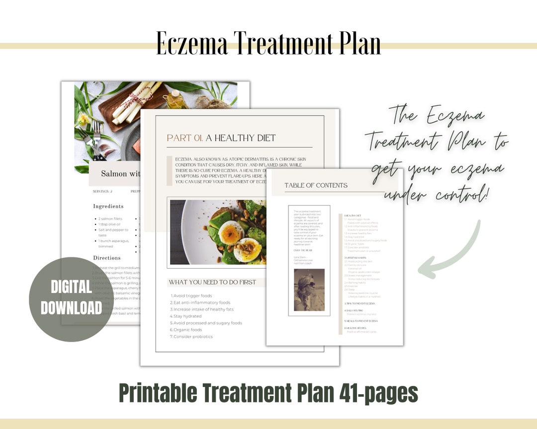 Eczema Treatment Plan Printable Pdf Recipes Checklist Etsy