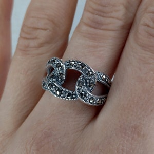 My S Collection 925 sterlingzilveren marcasietketting RING