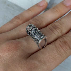 My S Collection 925 sterlingzilveren marcasiet RING