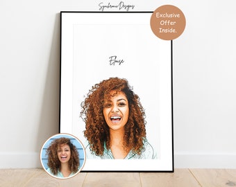 Custom Comic Style Portrait, Social Media Avatar, Custom Self Portrait, Stylized Portrait Custom Portrait From Photo Custom Cartoon Portrait