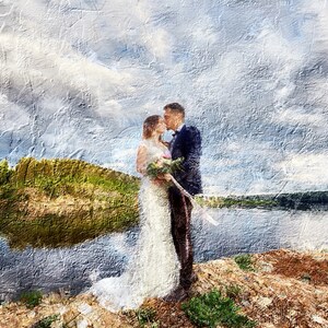 Custom Wedding Oil Portraits, Wedding Oil Panting, 1st Anniversary Gift, Wedding Oil Portraits, Wedding Painting on Canvas, Gift For Couple