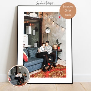 Custom Gay Couple Portrait,  Same Sex Wedding, Custom LGBTQ Gift, LGBT Engagement Gift, Gay Anniversary Gift Custom Gay Engagement Gift Gift