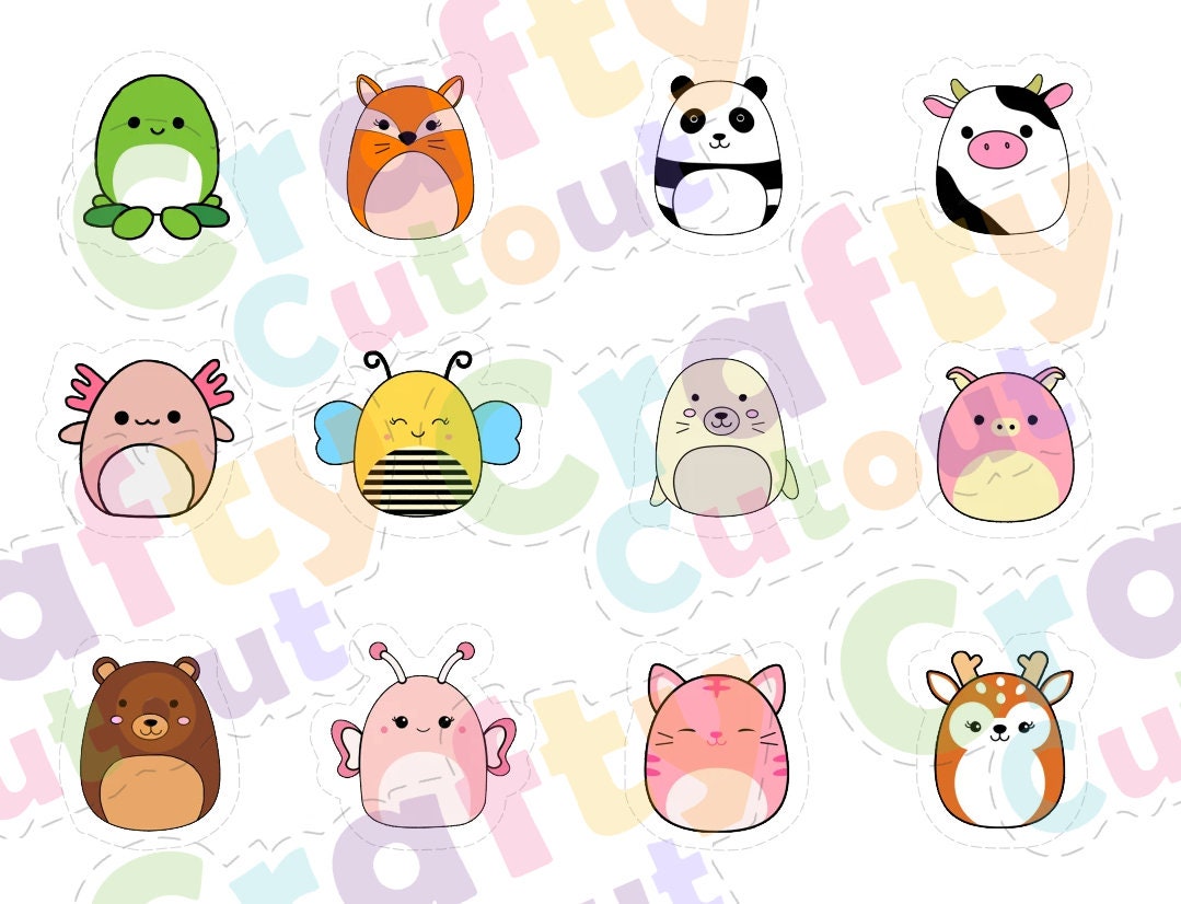 12 Squishmallow Cake Toppers DIGITAL Only Download Design - Etsy