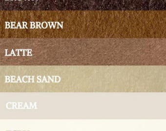 Brown Polyester Felt Sheet: 9x12" DIY Craft Fabric
