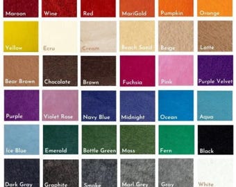1mm Polyester Felt Sheet: Soft Craft Fabric, DIY Projects