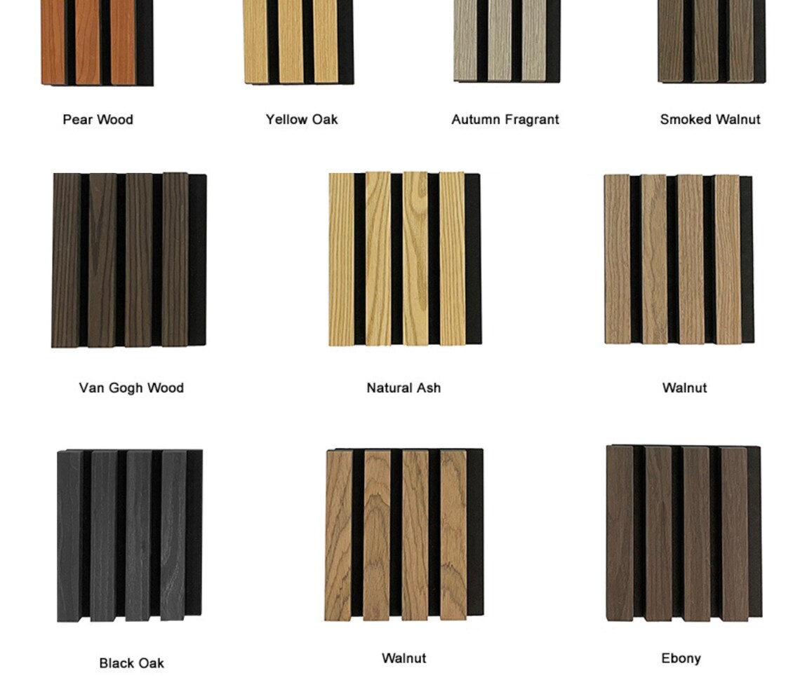 Woody Walls Acoustic Wood Wall Panels for Interior Wall Decor, Natural