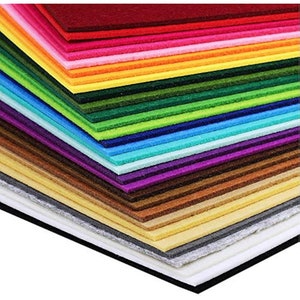 Achetez Paquet De 12 Coupons De Feutrine Non Adhésive, Format 45 X 47 Cm Coloris Assortis SC41869 P