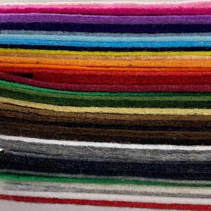 Polyester Craft Felt Sheet: 9x12 Inches, Soft Stiffened Fabric - Etsy