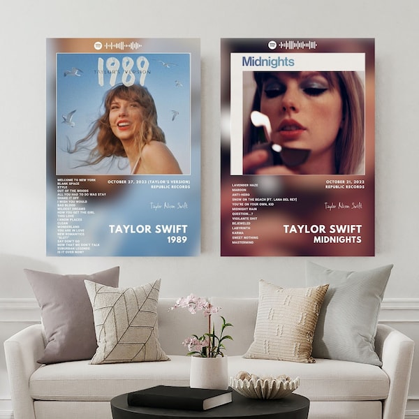 Taylor Swift Albums en Posters Ι Affiches d'albums Ι  Music artist Ι Album Cover Ι Ι Wall Art Ι Music posters Ι Idée cadeau Ι Taylor Swift