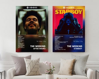 The Weeknd Albums en Posters Ι Affiches d'albums Ι  Music artist Ι Album Cover Ι Ι Wall Art Ι Music posters Ι Idée cadeau Ι The Weeknd