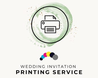 Wedding Invitation Printing Service | Custom Design Printing, Card Stock (UK Dispatch)