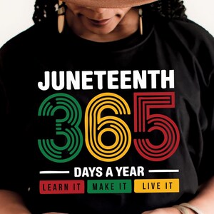 Juneteenth 365 Svg Png, Black History Svg, Freedom Day Svg, Juneteenth Svg, African American Pride Svg, Black Excellence Svg, Melanin Svg