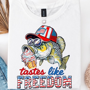 Au goût de la liberté png, Pêche patriotique png, 4 juillet amusant png, Chemise américaine de pêche png, 4 juillet png, Fête de l'indépendance png, Etats-Unis png
