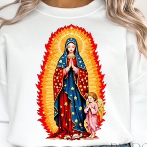 Maagd Maria Png, Onze-Lieve-Vrouw Guadalupe Png, Jezus Png, Katholieke kunst Png, Moeder Maria Clipart, Maagd van Guadalupe Png, Mexicaans-katholieke Png