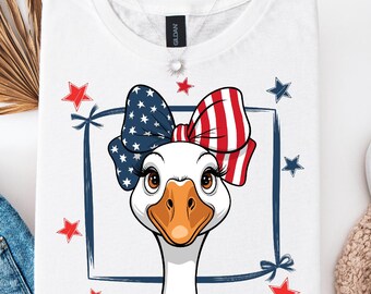 4. Gans Png, Vaterländische Gans Png, 4. Juli Tier Png, Amerika Kokette Png, Vaterländische Bogen Png, Rot Weiß Blaue Png, lustige 4. Juli Png