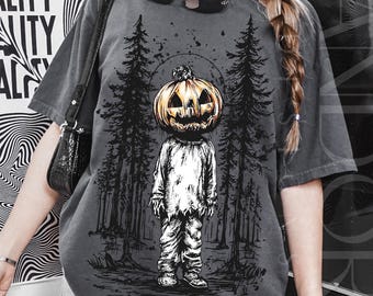 Horror Pumpkin Halloween Png, Pumpkin Head Png, Jack O Lantern Png, Creepy Pumpkin Png, Pumpkin Man Png, Spooky Fall Png, Spooky Season Png