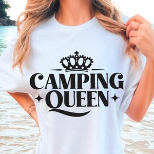 Reina del camping Svg Png, Camping divertido Svg, Vida de camping Svg, Camping Love Svg, Glamping Svg, Camisa de camping Svg, Camping divertido Svg, Hoguera Svg