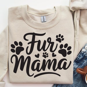 Mamá perruna SVG, Mamá perruna SVG, Mamá peluda SVG, Amante de las mascotas SVG, Vida canina SVG, Pata SVG, Diseño de camiseta de mamá perruna, Mamá peluda SVG, Mamá gata SVG, Gato PNG