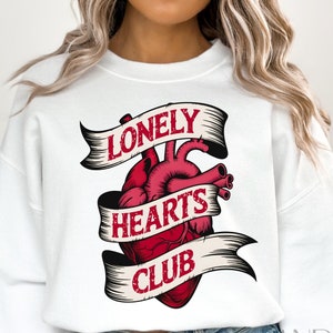 Png Lonely Hearts Club, Anti Saint-Valentin png, Célibataire png, Saint-Valentin coeur png, Saint-Valentin rétro, png drôle de la Saint-Valentin