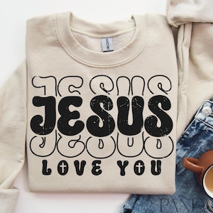 Jésus vous aime Svg Png, Svg amour du Christ, Conception du coeur de Jésus, Svg chrétien, Svg citation chrétienne, Svg Jésus citation, Svg Saint Amour, Svg Dieu