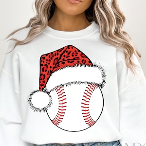 Christmas Baseball Png, Baseball Christmas Png, Baseball Santa Hat Png, Baseball Holiday Png, Christmas Baseball Clipart, Baseball Holly Png