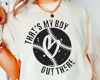 Softball Mom Svg, That's My Boy Svg Png, Distressed - Grunge Softball Shirt Design Cut File, Cricut, Silhouette Eps Dxf Pdf Iron On Transfer