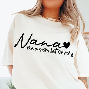 Nana-Svg, Nana-Leben-Svg, Muttertags-Svg, Mom-Svg, beste Nana aller Zeiten, Geschenk für Nana Shirt Design Schnitt Cricut, Silhouette Eps Dxf Pdf Download