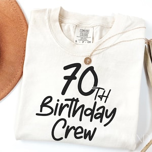 70e anniversaire équipage PNG SVG, soixante-dix anniversaire escouade Svg, c'est ma conception de chemise anniversaire Svg, coupe Svg joyeux anniversaire, Cricut Silhouette Eps Dxf