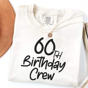 60th Birthday Crew SVG PNG, Sixty Birthday Squad SVG, Es ist mein Geburtstagssvg-Shirt-Design, alles Gute zum Geburtstag Svg Cut, Cricut, Silhouette Eps Dxf