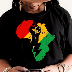 Beunruhigte Afrika KarteSvg Png Png Freiheit, Juni, schwarzer Geschichte Monat, Melanin, schwarze Frauen Grunge Sublimationshemd Designs oder Druck