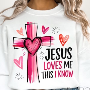 Jesus Loves Me This I Know png, Valentijnsdag png, Love Like Jesus png, christelijke Valentijnsdag png, Xoxo png, aquarel Valentijnsdag png