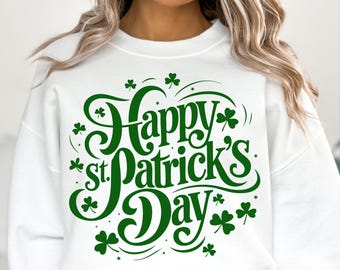Happy St Patricks Day Svg Png, Shamrock Svg, St Patrick's Day Svg, Retro St Patrick's Svg, Lucky Svg, Clover Svg, Irish Day Svg, Irish Svg