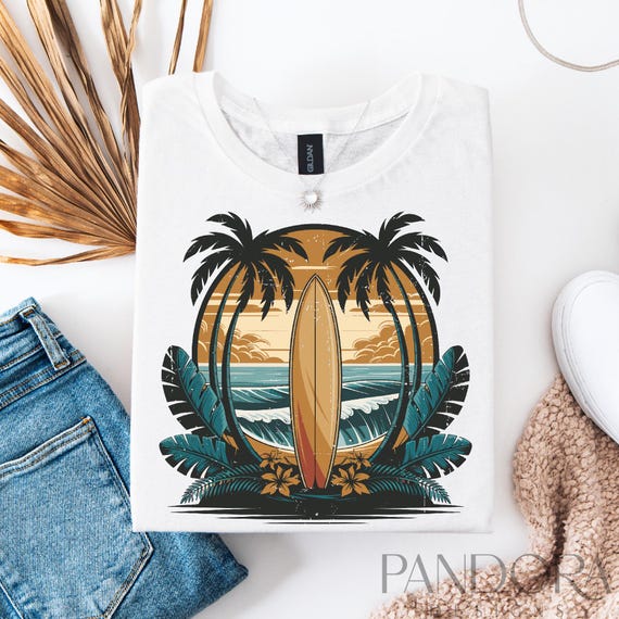 Surfboard Png, Retro Surf Png, Beach Aesthetic Png, Summer Png, Ocean Waves Png, Beach Life Png, Hawaii Surf Png, Coastal Vibes Png