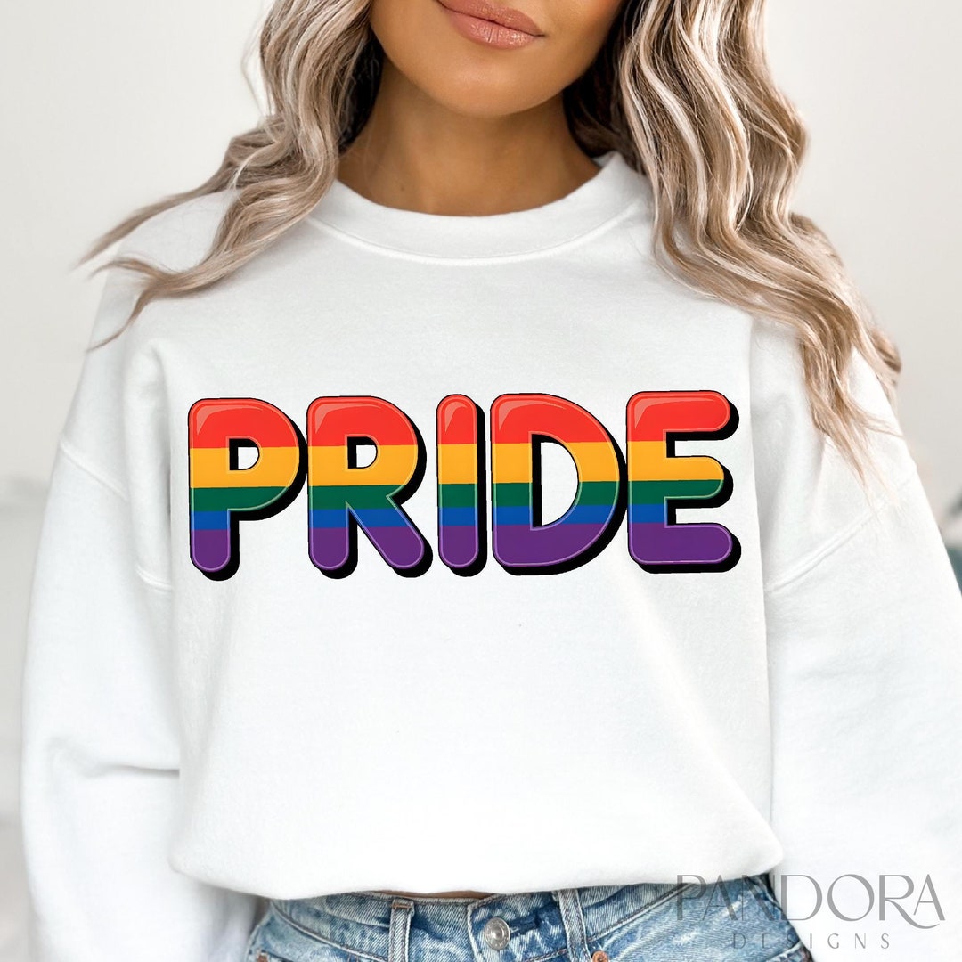 Pride Png, LGBTQ Rainbow Text Png, Pride Typography Png, Love Wins Prid ...