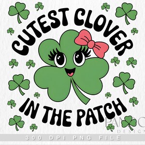 Trébol más lindo en el parche (Png), Día de San Patricio lindo (Png), Trébol (Png), Trébol (Png), Trébol (Png), Día irlandés (Png), Día de San Patricio para niñas (Png)