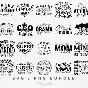 ママSVGバンドル、母の日SVG PNGバンドル、ママの名言SVGパック、スーパーママSVGコレクション、最高のママSVG、母性SVGの即時ダウンロード