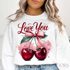 Te amo (Png), Cereza de San Valentín (Png), Feliz día de San Valentín (Png), Lazo rosa (Png), Lindo San Valentín (Png), Me gustas mucho (Png), Corazón (Png)