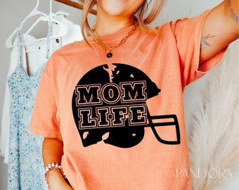 Football Mom Svg, Football Mama Svg, Mom Life Svg Cut File, Cricut, Football Shirt Design Silhouette Eps Dxf Pdf, Distressed - Grunge Vector