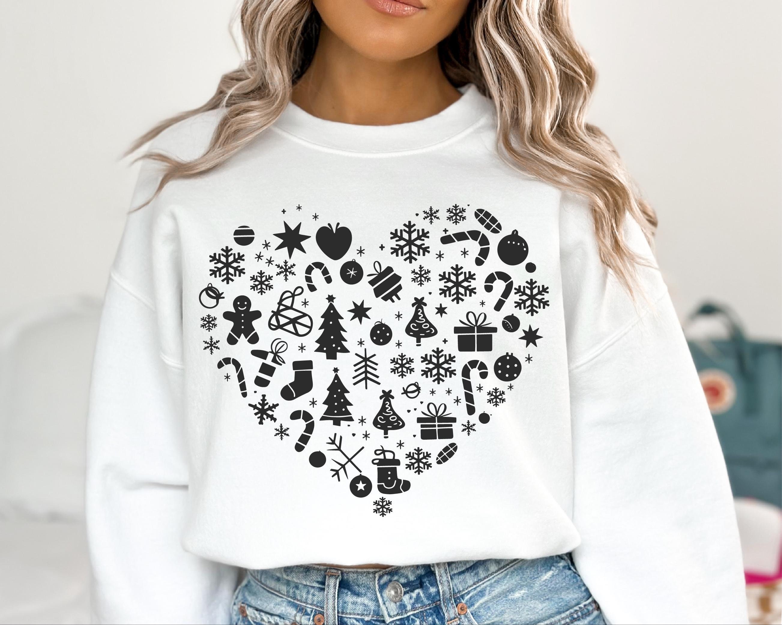 Christmas Svg, Christmas Heart Svg, Holiday Svg, Holiday Heart Svg ...