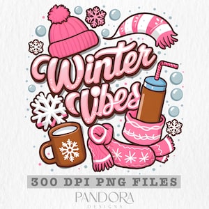 Winter Vibes Png, Winter Png, Christmas Png, Holiday Png, , Winter Sublimation, Winter Aesthetic Png, Winter Season Png, Cute Winter Png