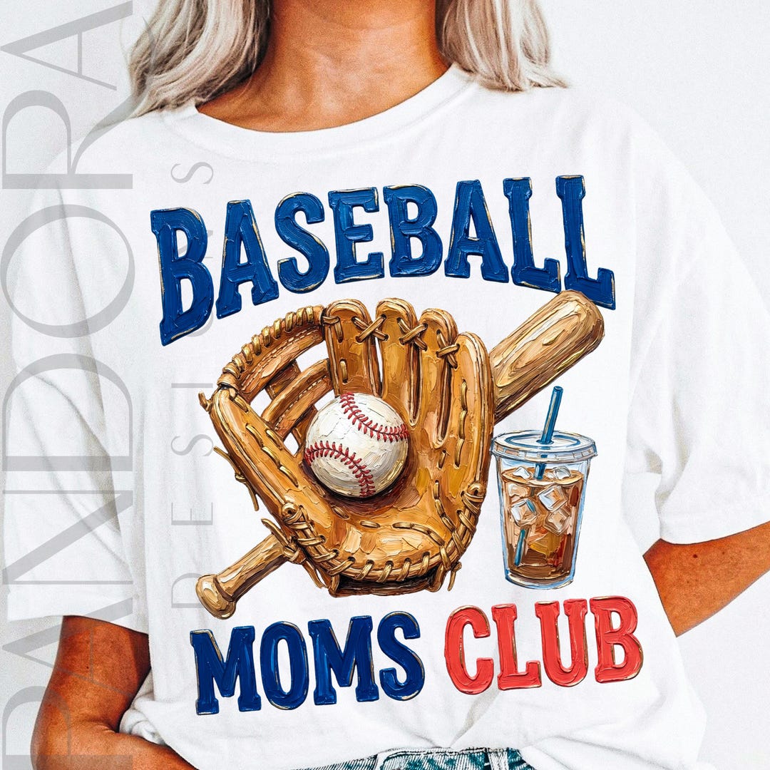 Baseball Moms Club Png, Baseball Mom Shirt Design, Sports Mom Digital ...