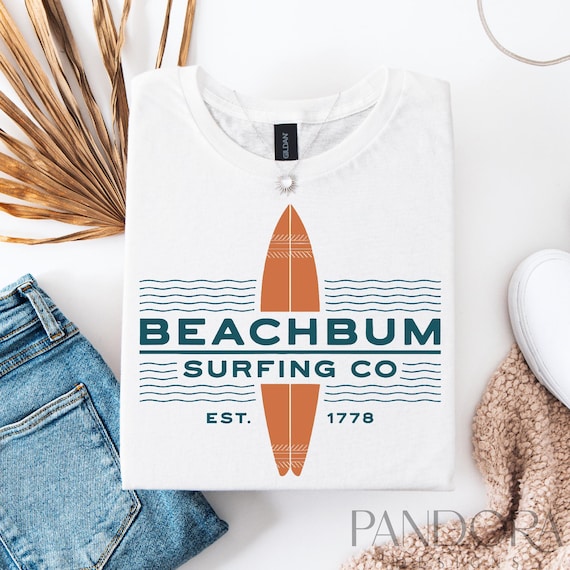Beach Bum Surfing Co Png, Surfing Png, Retro Surfing Png, Beach Life Png, Summer Png, Ocean Waves Png, Beach Png, Ocean Png, Hawaii Surf Png